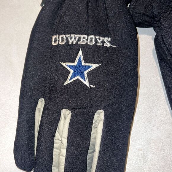 Dallas Cowboys flannel lined warm winter Waterproof gloves Men’s L XL - Picture 3 of 7